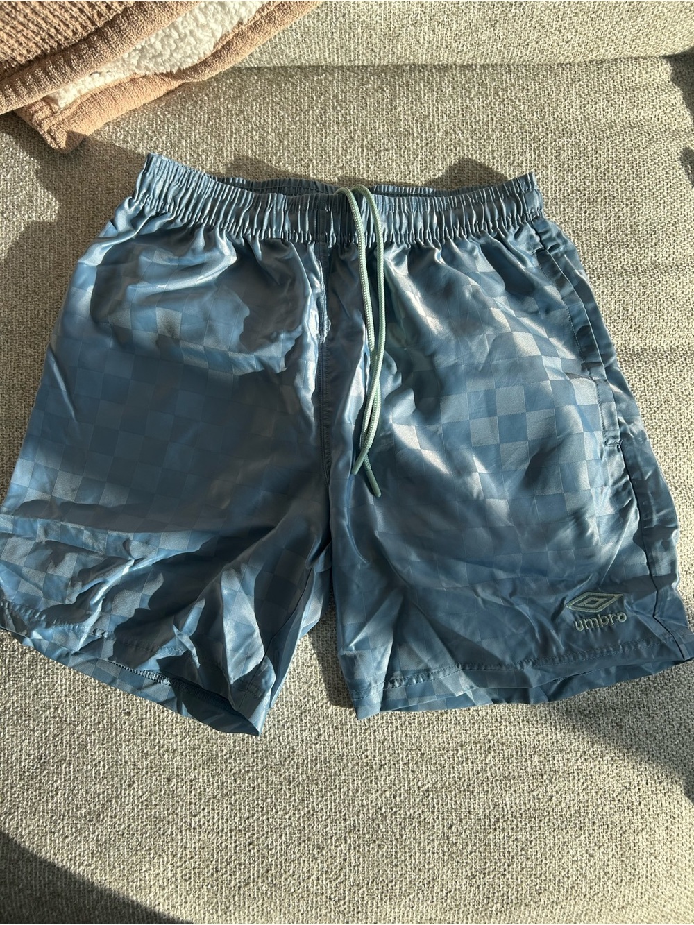 Umbro Blue Checker Shorts
